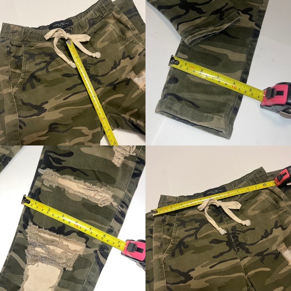 Akira Black Label Chicago distressed classic camo pocketed drawstring joggers - Picture 11 of 12